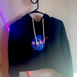 NASA cropped hoodie size s